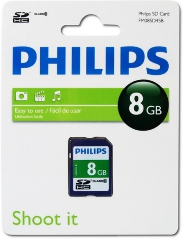 Philips SDHC 8 GB class 10 FM08SD45B
