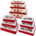 PROHOME Dóza sada 3ks vánoční Merry Christmas různé motivy – Hledejceny.cz