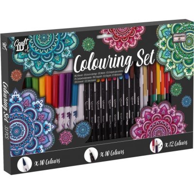 Grafix Sada pastelek a fixů 33 ks – Zboží Dáma