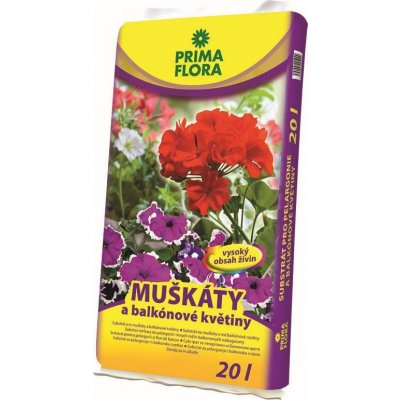 Agro CS Primaflora Substrát pro muškáty (pelargonie) 40 l – Zbozi.Blesk.cz