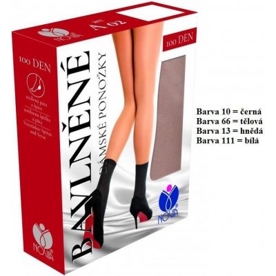 Novia ponožky bavlněné A02 černá – Zboží Dáma