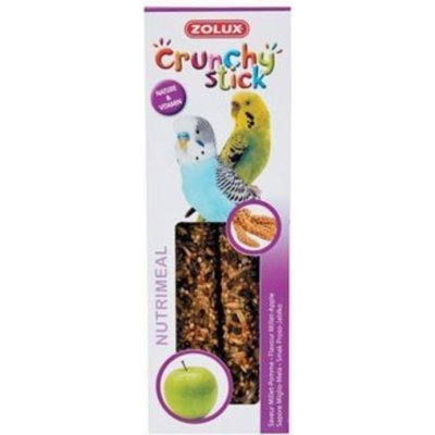 Zolux Crunchy Stick tyčinky malý papoušek jáhly jablko 85 g – Sleviste.cz