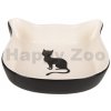Miska pro kočky Flamingo Cat Nala Face keramická miska černobílá 12,5 cm 220 ml