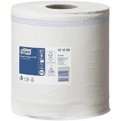 Tork Basic M2, 2 vrstvy, bílé, 160 m, 6 ks, 121206 – Zboží Dáma