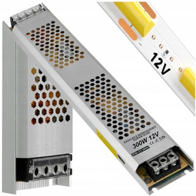 BERGE Tenký LED zdroj 12V - 300W - 25A - IP20 PS-SS-12V-300W – Zboží Mobilmania
