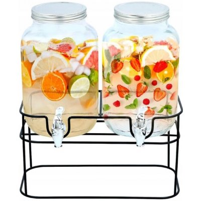 Cuisine Elegance Dvojitá sklenice s kohoutkem na vodu z limonády 2x4L – Zboží Mobilmania