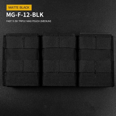 Wosport Fast Triple Molle na 5.56 zásobníky M4 M16 střední černá – Zbozi.Blesk.cz