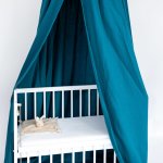 Tulimese Baldachýn mušelínový petrolejová SAMOSTATNÝ S ROVNÝM OKRAJEM – Zboží Dáma