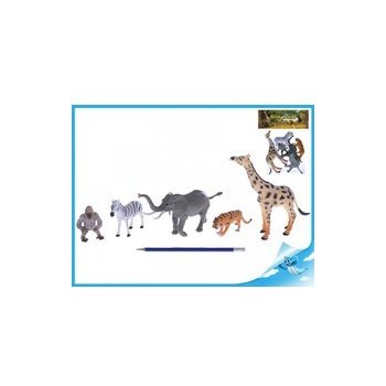 Mikro Trading Zvířátka safari/ZOO mláďata plast 6,5-9 cm 12 ks