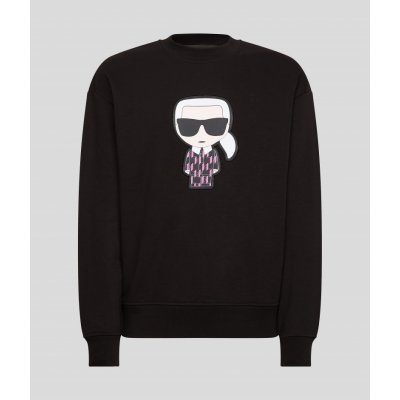 KARL LAGERFELD MIKINA UNISEX IKONIK SWEATSHIRT černá – Zboží Mobilmania