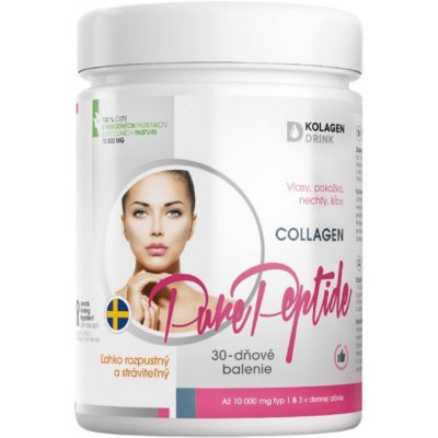 KolagenDrink COLLAGEN 10 000 PURE PEPTIDE hydrolyzovaný hovězí kolagen 300 g – Hledejceny.cz