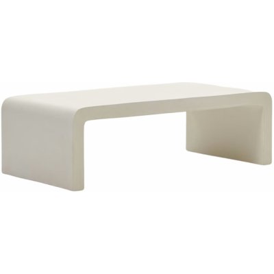 Kave Home Aiguablava 135 x 65 cm bílá cement – Hledejceny.cz