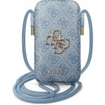 Pouzdro Guess PU 4G Metal Logo Pouch L Universal modré – Zboží Mobilmania