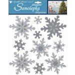 Samolepky vločky z EVA pěny stříbrné 31,5 x 30,5 cm -... – Hledejceny.cz