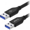 AlzaPower APW-CBAMAM310B Core USB-A to USB-A 3.2 Gen 1, 1m, černý