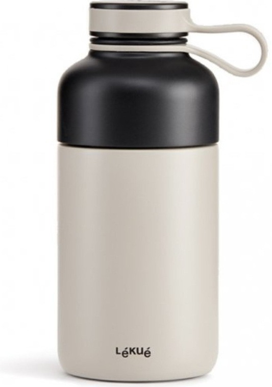 Lékué termoska s infuzérem Insulated Bottle To Go šedá 300 ml