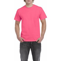 Unisex tričko HEAVY COTTON bezpečnostní růžová