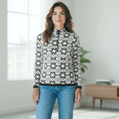 Newland Dámský svetr Nicole Bílá – Zboží Mobilmania