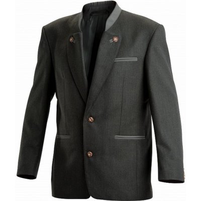 Petex Petr Gabarden melanž s rozparkem stoják zelený – Zboží Dáma