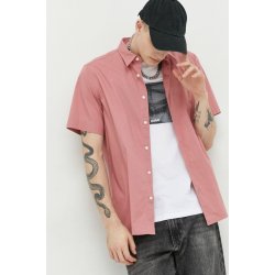 Hugo pánská košile regular s klasickým límcem růžová