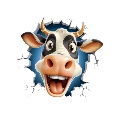 Vinylová samolepka - kráva KUK (14,0 x 13,0 cm) – Zboží Živě