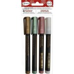 Aladine 85529 Sada permanentních fixů Metallic Colors 4 ks – Zboží Mobilmania