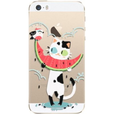 iSaprio Cat with melon Apple iPhone 5/5S/SE
