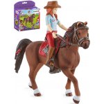 Schleich 42539 Hannah s pohyblivými klouby na koni – Zboží Mobilmania