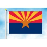 LIBEA, s.r.o. Arizona vlajka Rozměr: 100×150 cm, Uchycení: Karabiny na stožár – Hledejceny.cz