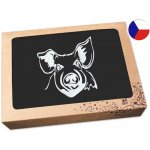 Povlečení Plus Pánská zástěra pro řezníka v dárkovém balení černá 72x100 Vepřík – Zboží Dáma