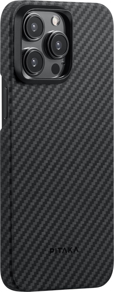 Pouzdro Pitaka MagEZ 4 1500D case iPhone 15 Pro černé/šedé twill