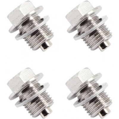 IUSOT 4 kusy M14 x 1,5 vypouštěcí zátka oleje, těsnění matice vypouštěcí zátky oleje s těsněním | Zboží Auto