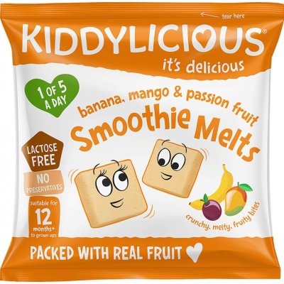 Kiddylicious ovocné polštářky z banánu manga a marakuji 6 g – Sleviste.cz