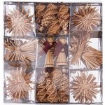 Anděl Přerov Slaměné ozdoby v krabičce 40 ks – Zboží Mobilmania