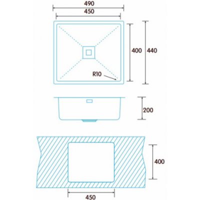 Edesa MAKALU BE 45X40 1C R-10