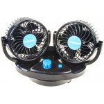 Ventilátor DUO na palubní desku 24V oscilační – Sleviste.cz