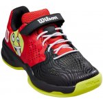 Dětská tenisová obuv Wilson Kaos Emo K 2.0 red / black / safety yellow 29 1/3 – Sleviste.cz