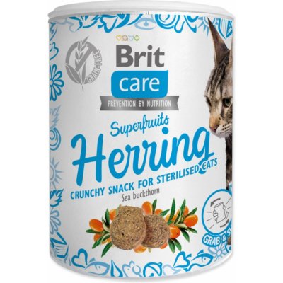 Brit Care Cat Snack Superfruits Herring 100 g – Zboží Mobilmania