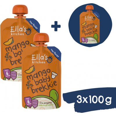 Ella's Kitchen BIO Snídaně mango a jogurt 3 x 100 g – Zboží Dáma