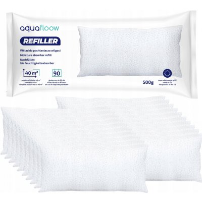 AquaFloow Refiller Silné náplně do pohlcovače vlhkosti pro domácnost 20 x 500 g – Sleviste.cz