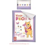 Detexpol povlečení Medvídek Pů a Prasátko fialkové 100 x 135 cm 40 x 60 cm – Zboží Mobilmania