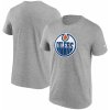 Pánské Tričko Fanatics pánské tričko Edmonton Oilers Primary Logo Graphic T-Shirt Sport gray Heather