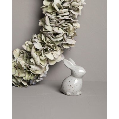 Storefactory Keramický králíček Stina Nature 9 cm – Zboží Dáma