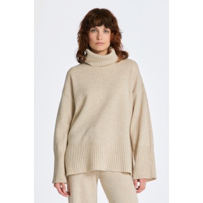 Gant rolák D1. LOUNGE ROLLNECK SWEATER hnědá – Zboží Mobilmania