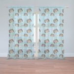 Sablio Záclony Pejsek s kostí: 2ks 150x250cm – Hledejceny.cz