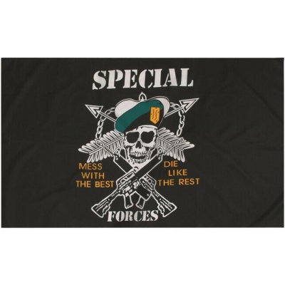 Vlajka: s motivem SPECIAL FORCES – Hledejceny.cz