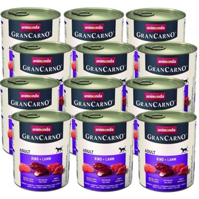 Animonda GranCarno Adult Beef & Lamb 12 x 800 g – Hledejceny.cz