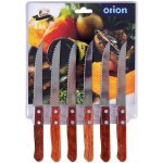 Orion Nůž steakový nerez dřevo 6 ks – Sleviste.cz