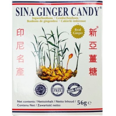Sina Ginger Candy Bonbóny zázvorové 56 g – Zboží Mobilmania