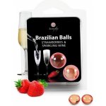Tělový olej BRAZILIAN strawberry and champagne 2 BALLS SET – Hledejceny.cz